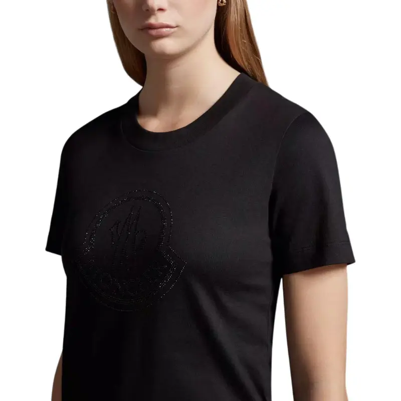 Moncler Logo Embellished Crewneck T Shirt-3