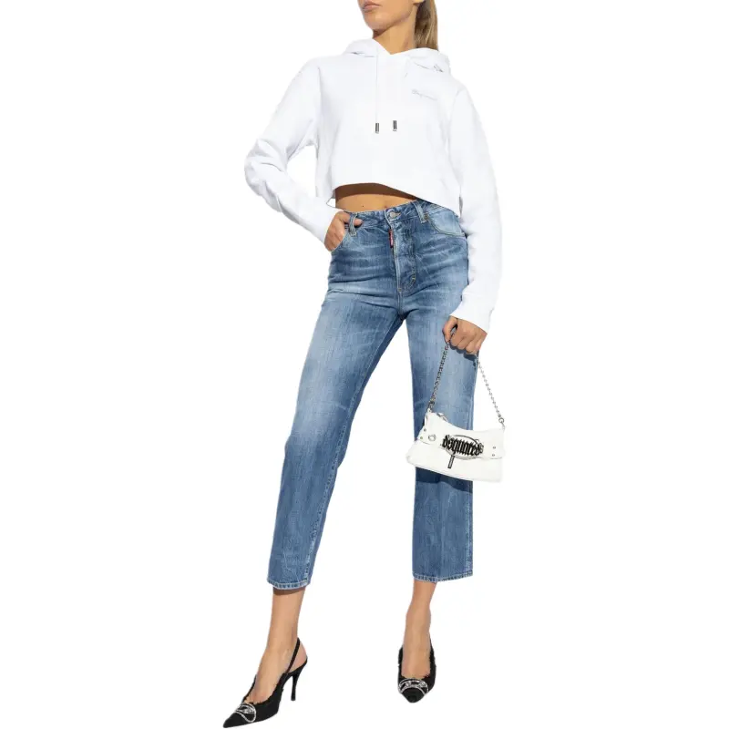 DSQUARED 2 Logo Tag Cropped Jeans-3