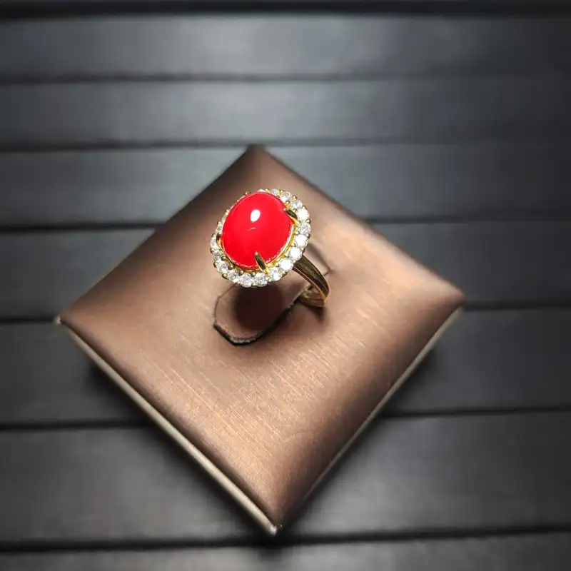 Gifts Chalcedony Jade Rings Women's-3