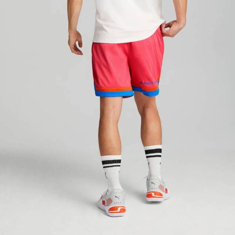 PUMA Casual Shorts Men Coral Red-2