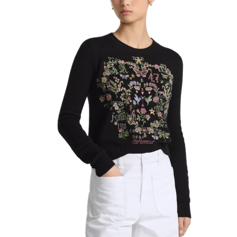 DIOR Cashmere Sweater Women's Black-2