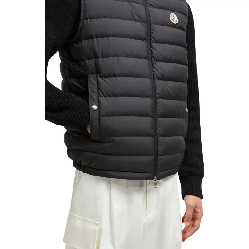 Moncler Logo Patch Zip Up Padded Vest-4
