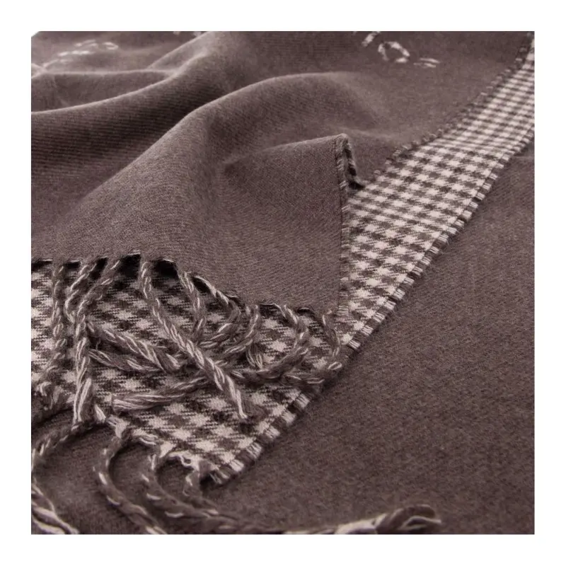 Acne Studios Knit Scarves Unisex Gray-4