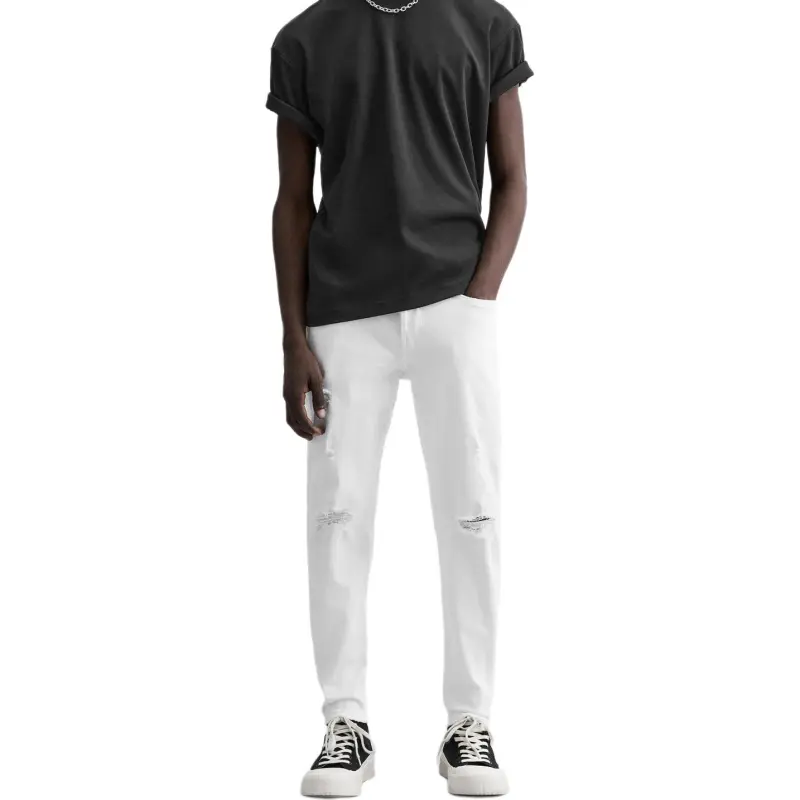 ZARA Jeans Men White-2