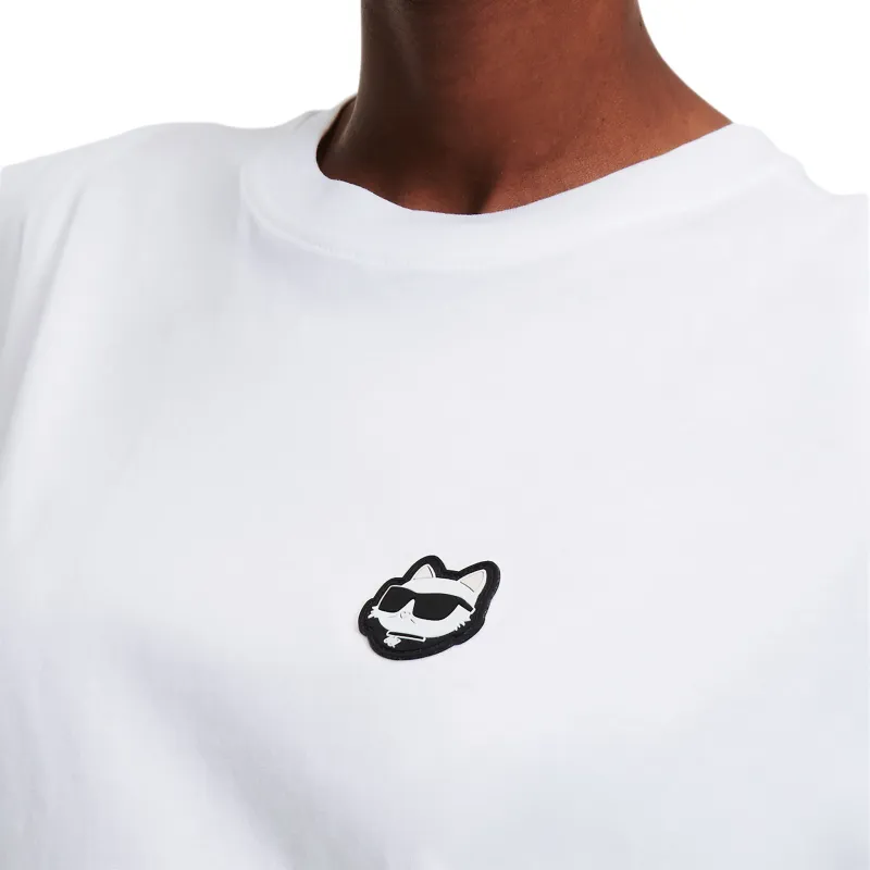 KARL LAGERFELD / Karl Lagerfeld Jeans Ikon Appliqué-detail Tank Top-5