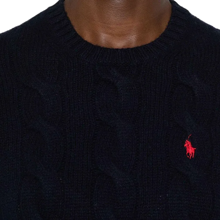 Polo Ralph Lauren Pony Embroidered Cable Knitted Jumper-4