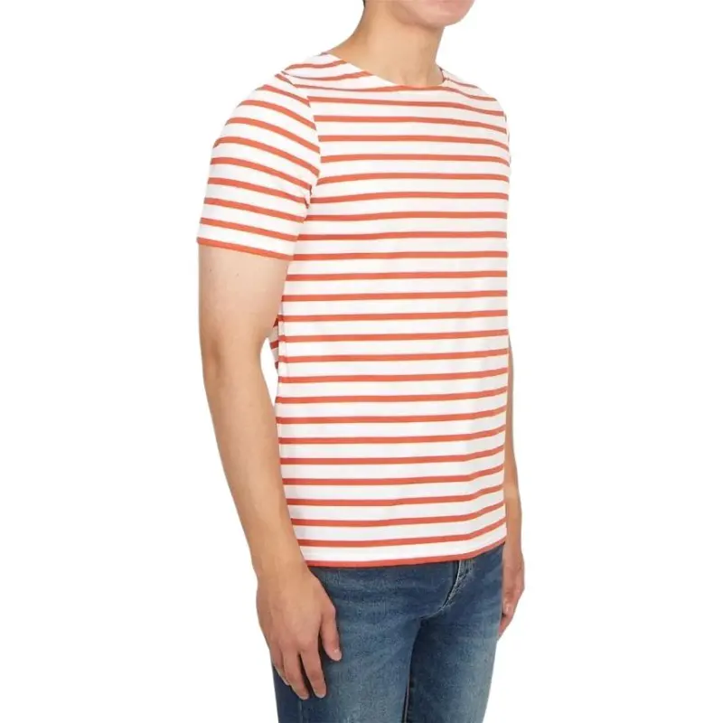 SAINT JAMES T Shirt Men's White Red-2