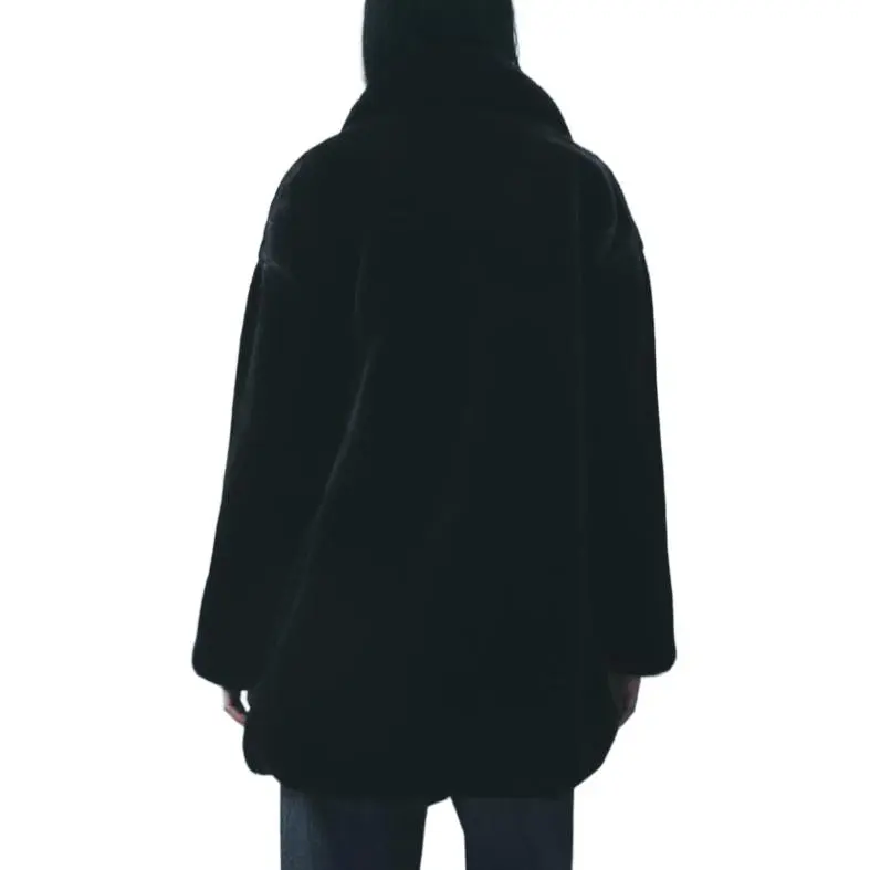 ZARA Coats Women's Black-3