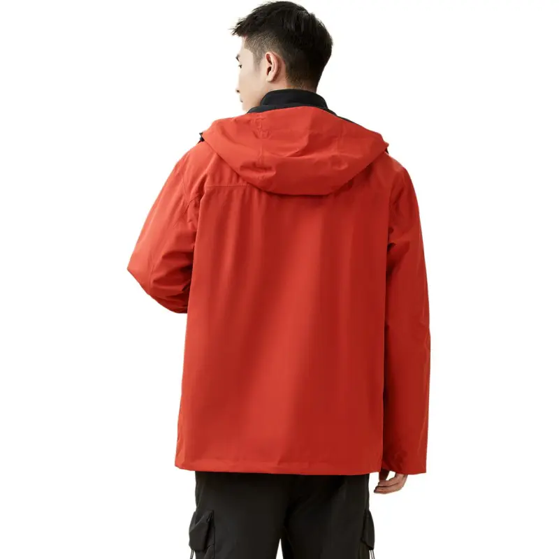 361° Water-Resistant Windproof Breathable Warm Windbreaker Jacket Unisex Persimmon Red/Persimmon Red-6