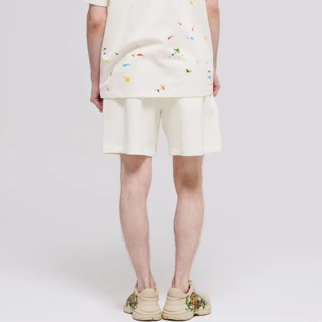 Ed Hardy Casual Shorts Men Ivory White E1PBM063-5