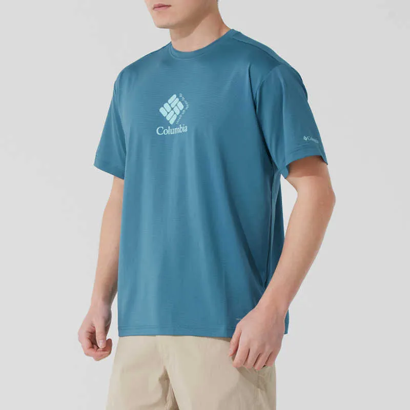 Columbia T Shirts Men Blue-2