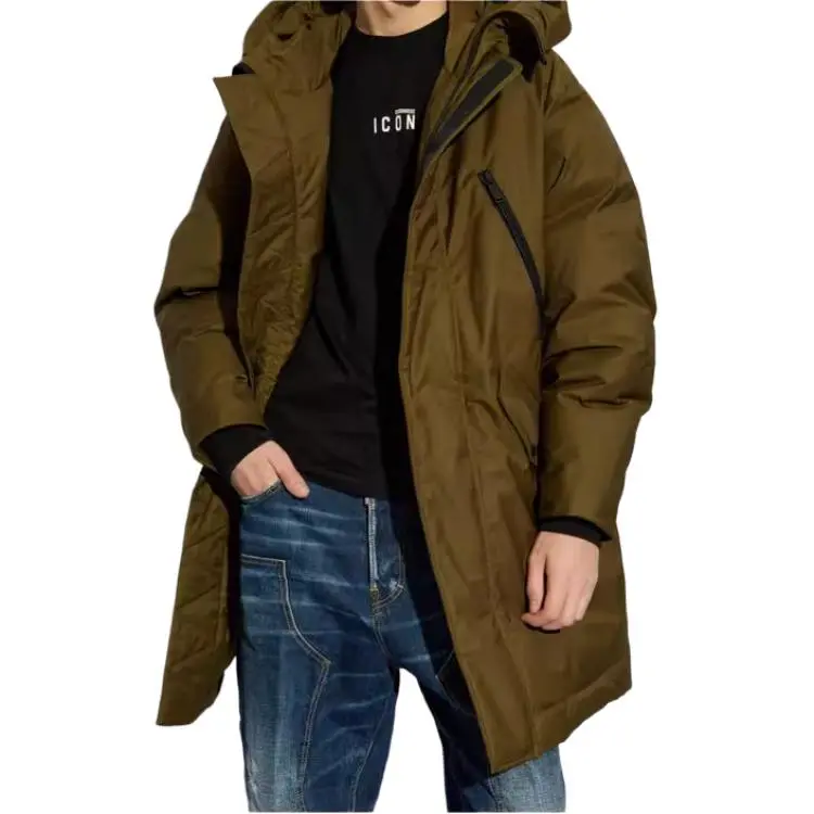 DSQUARED 2 Funnel Neck Hooded Coat-2
