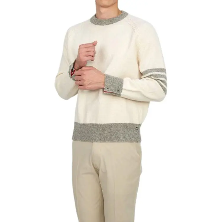 THOM BROWNE Crewneck Knitted Jumper-5