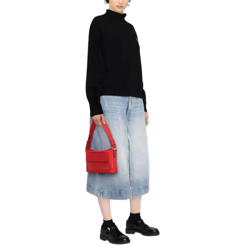 KENZO Flower Embroidered High Neck Jumper-3