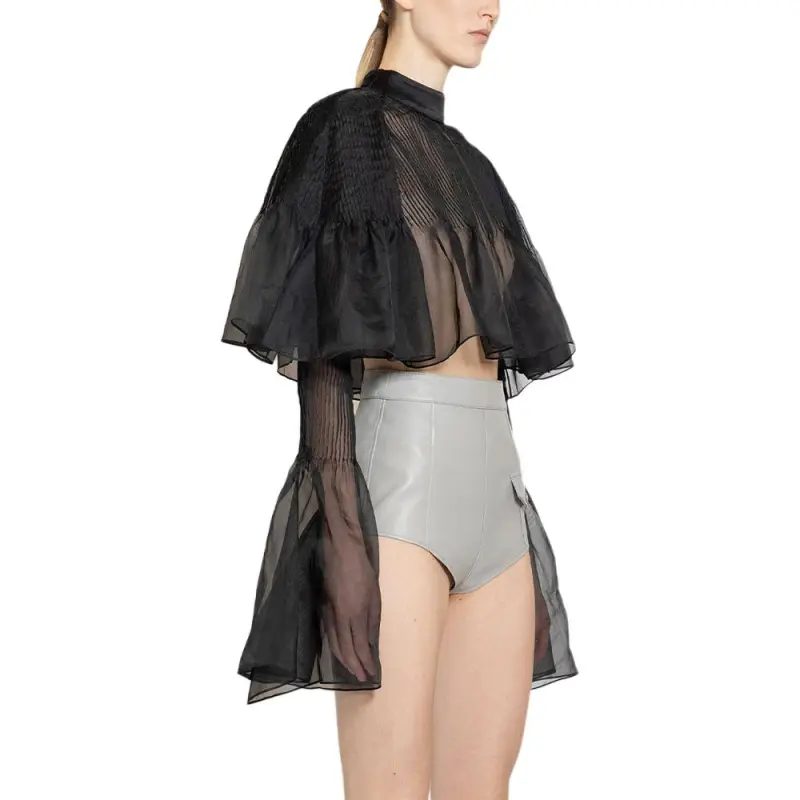 LOEWE Crop Tops Women's Black-3
