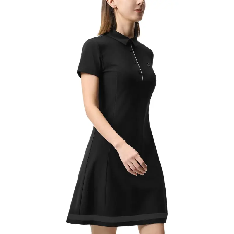 FILA Golf Series Short Sleeved Dress Women's Pitch Black BK-5