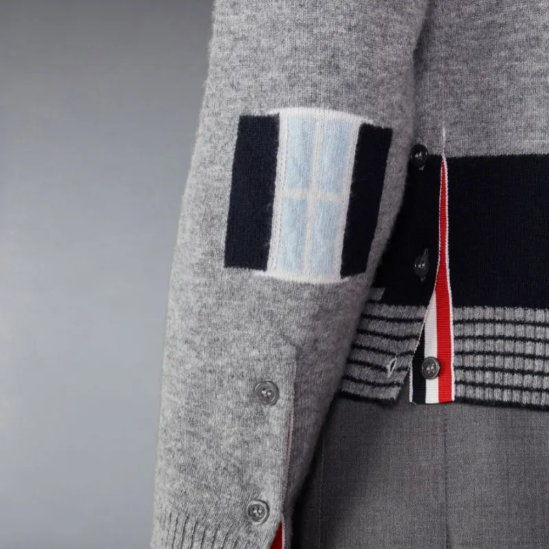 THOM BROWNE House Intarsia knit Wool Jumper-2