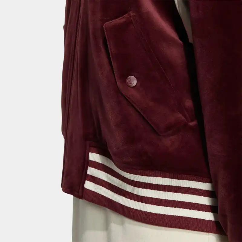 Adidas Originals Puffer Jacket Women's Dark Red-4