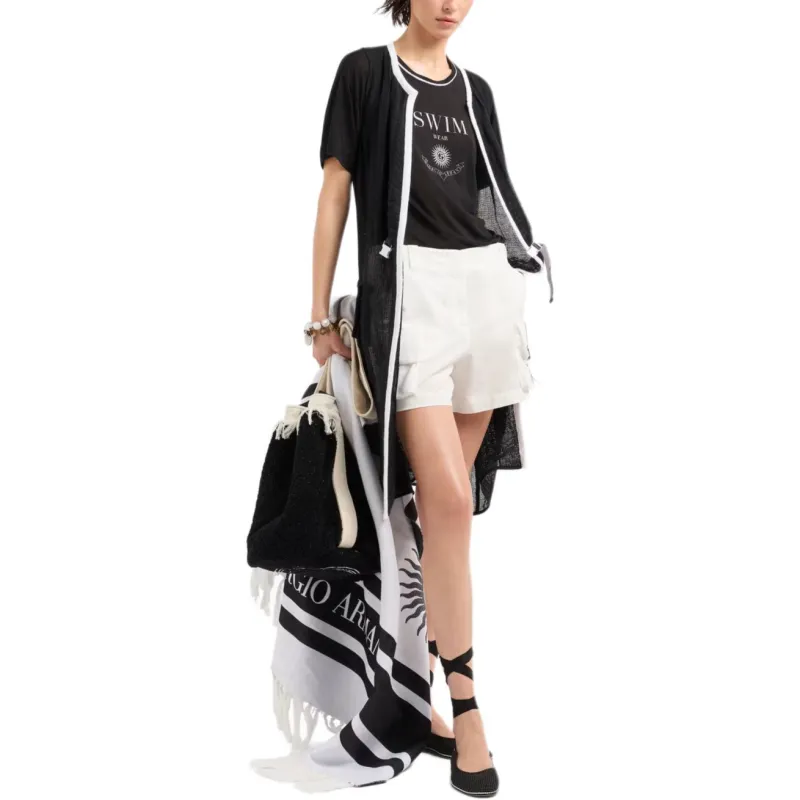 GIORGIO ARMANI Printed Silk And Lyocell Crew neck T shirt-3