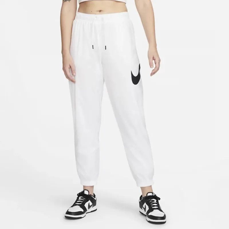 Nike Women's Sportswear Essential Mid Rise Pants White/Black-2
