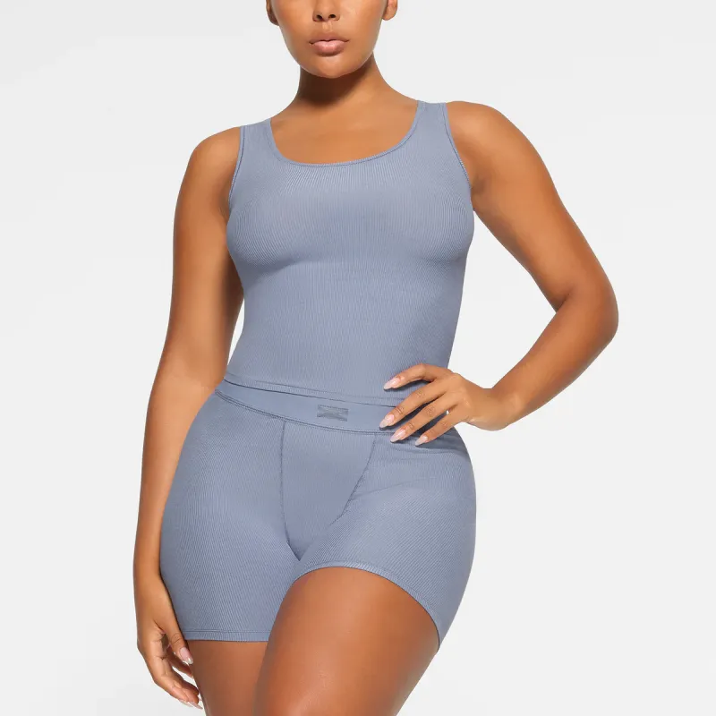 Skims Tank Tops Women's Stone Slate Gray-1