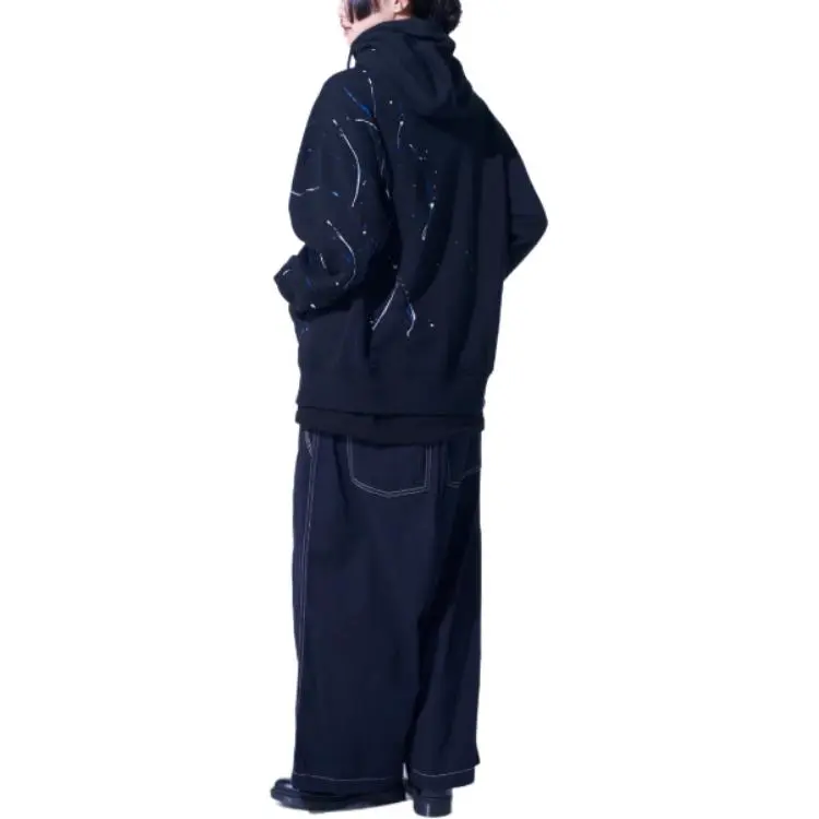 Yohji Yamamoto S'YTE FW24 Sweatshirt Unisex Black Blue-5