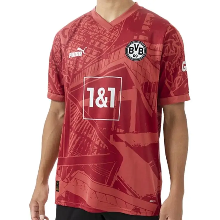 PUMA Borussia Dortmund Soccer Jersey Men's Red-2