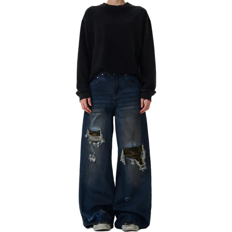 KVIV Jeans Men Vintage Blue -2