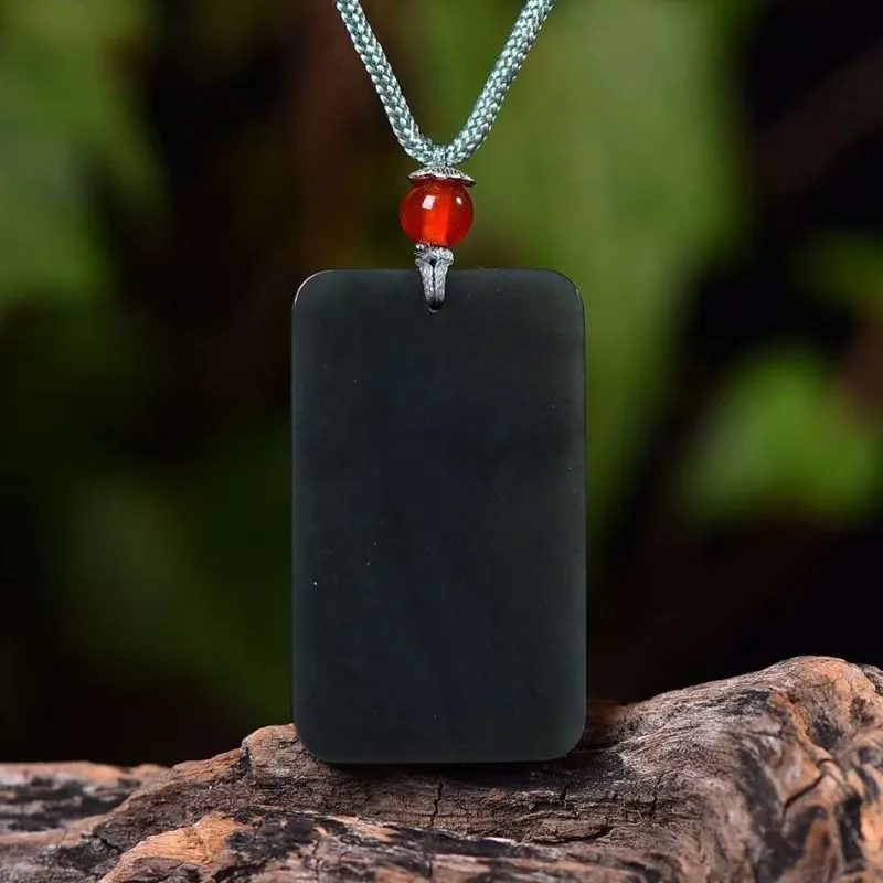Gifts Hetian Jade Necklaces Green Jade Unisex-6