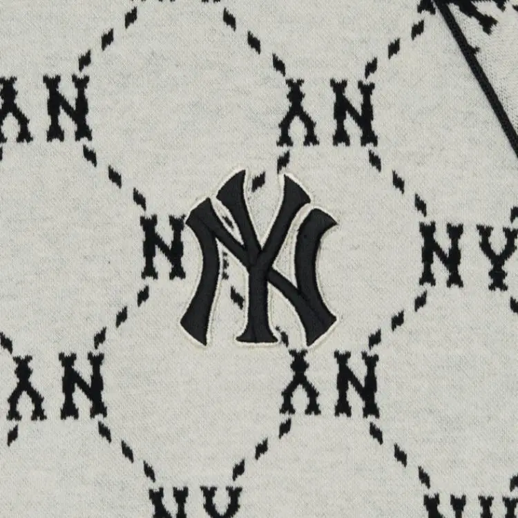 MLB New York Yankees Sweatshirt Unisex Dark Cream-5