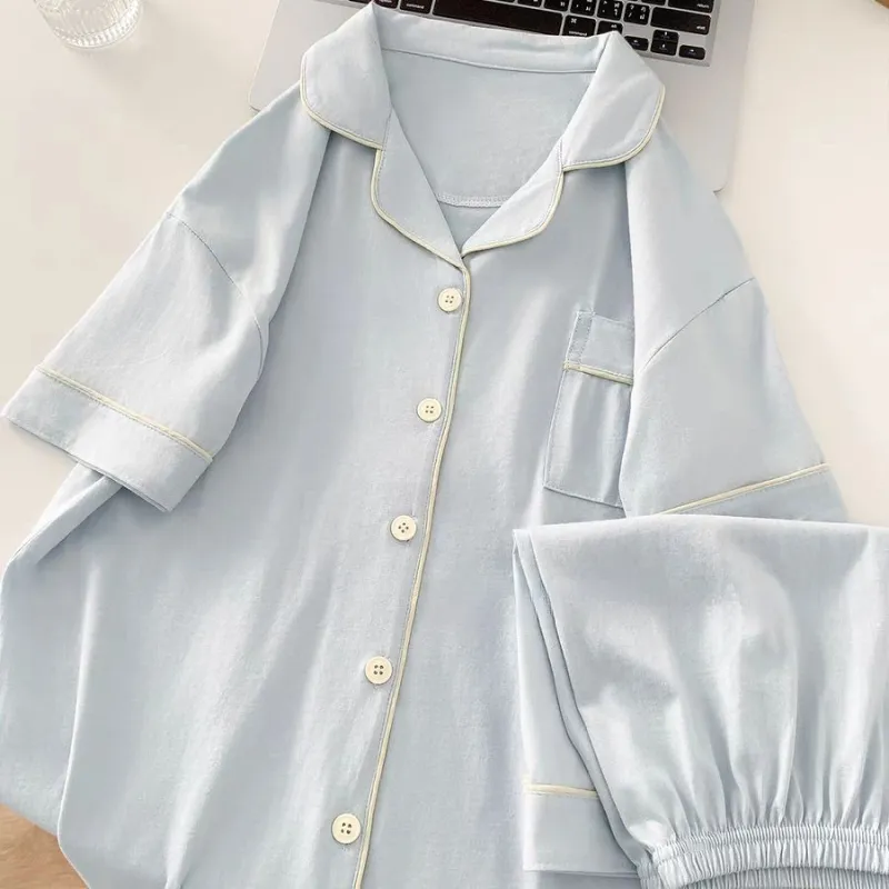 WANANNI Pajama Set Women's Sky Blue-2