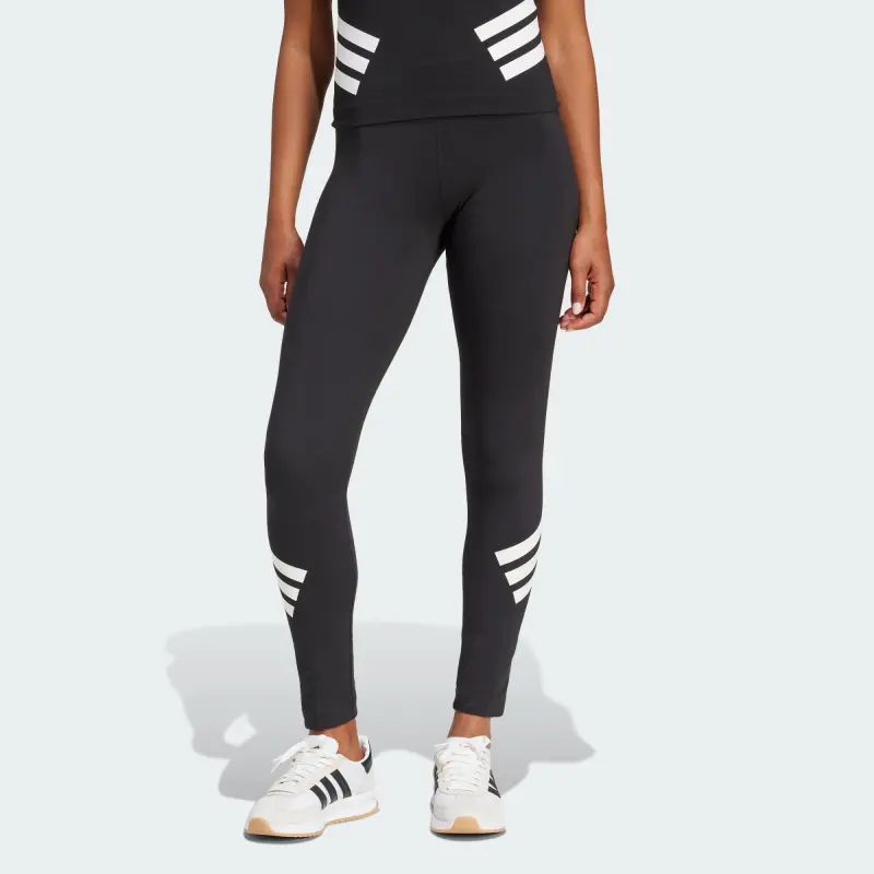 Adidas Women's Future Icons 3 Stripes Leggings Black-3
