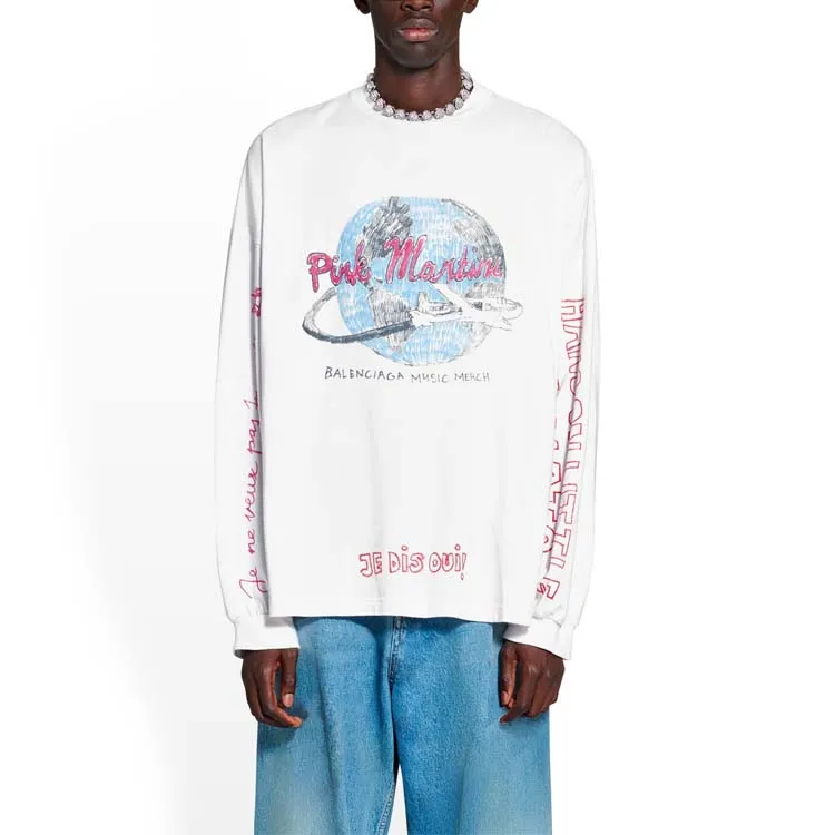 Balenciaga Long Sleeve T Shirt-2