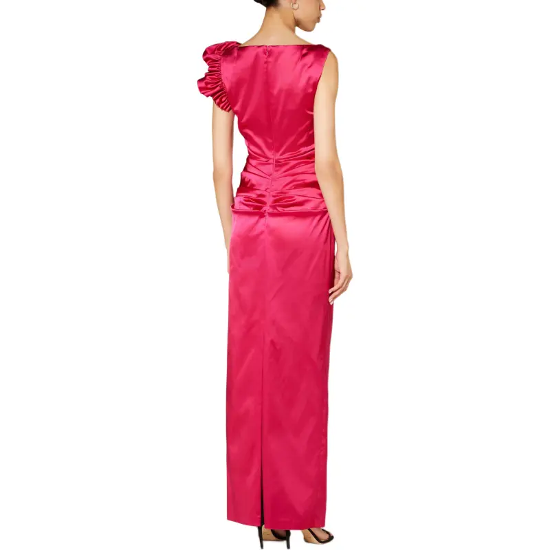 Talbot Runhof Ruffled Duchess satin Gown-3