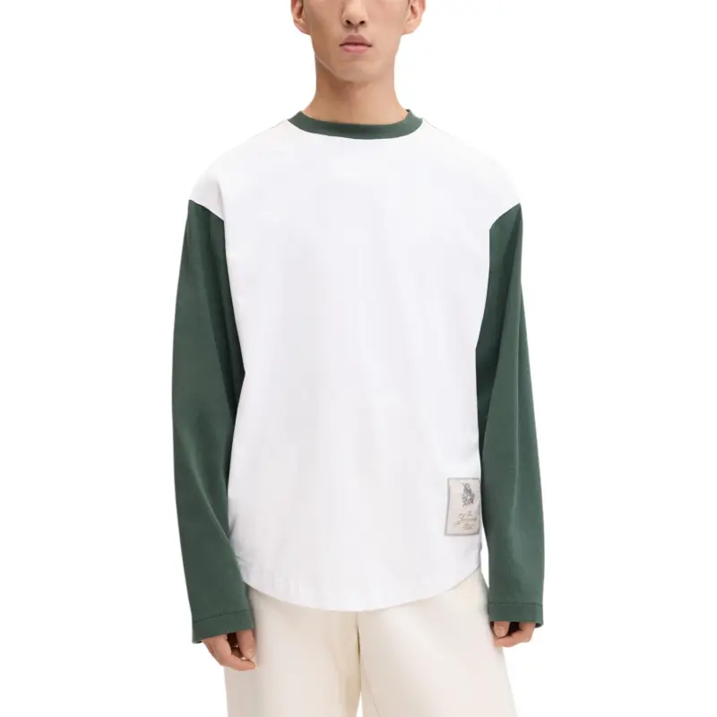 Jacquemus Logo Patch Long Sleeved T Shirt-1