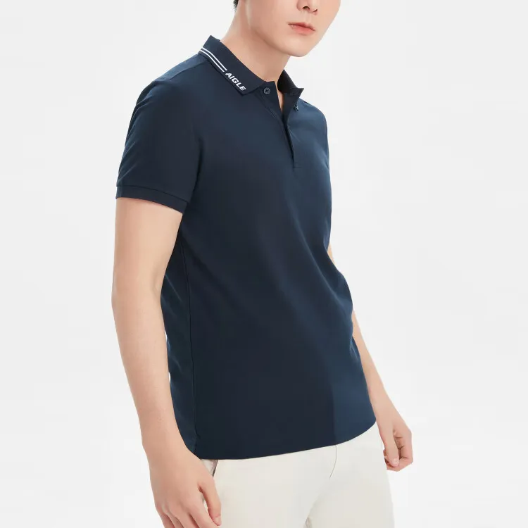 AIGLE Polo Shirt Men's Imperial Dark Blue-2