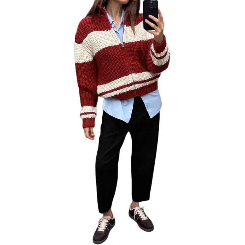 ZARA Sweaters Women's Nude/Red-3