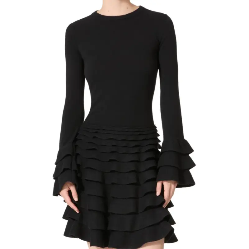Valentino Ruffle Detailed Crewneck Jumper-2
