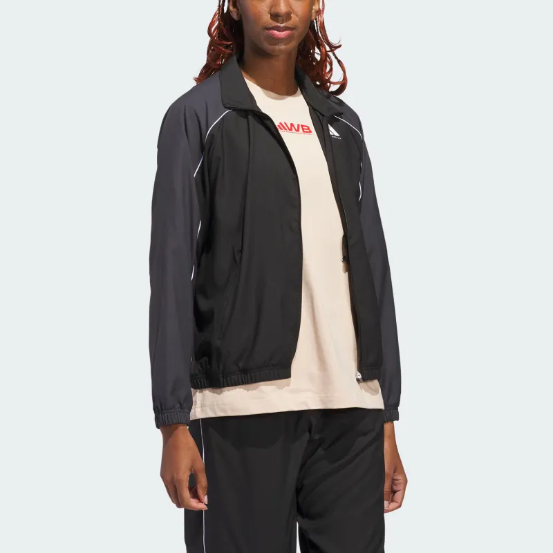 Adidas SELECT WOVEN Jacket Women's Black/Carbon Black-3
