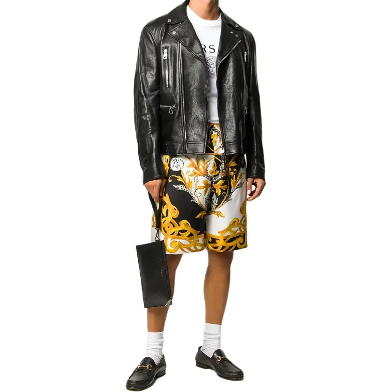 VERSACE Casual Shorts Men Yellow-1