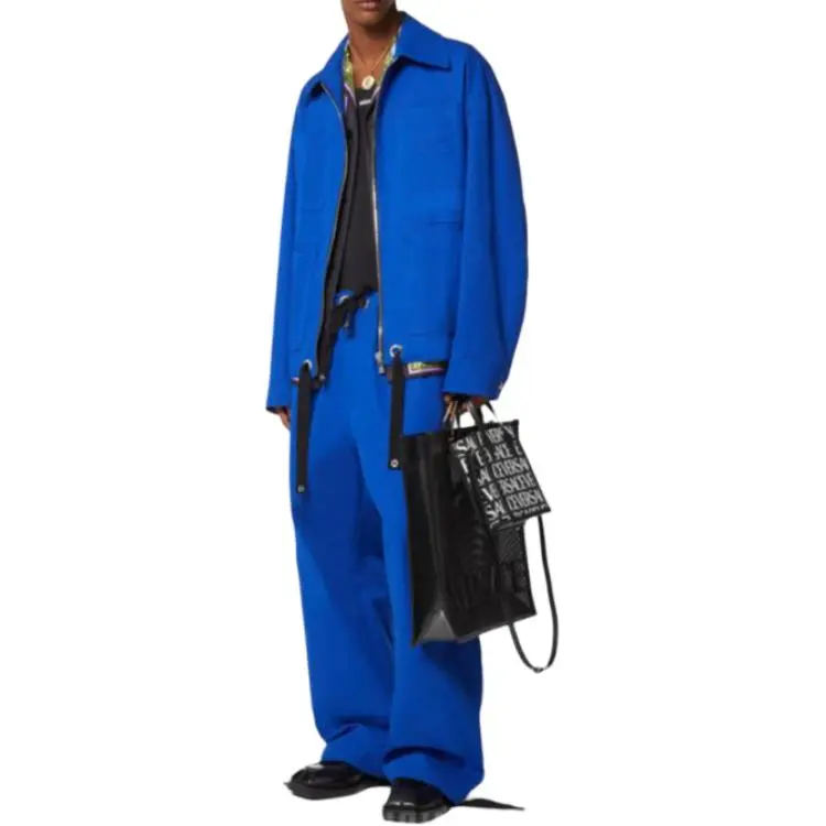 VERSACE SS23 Jackets & Coats Men's Blue-1