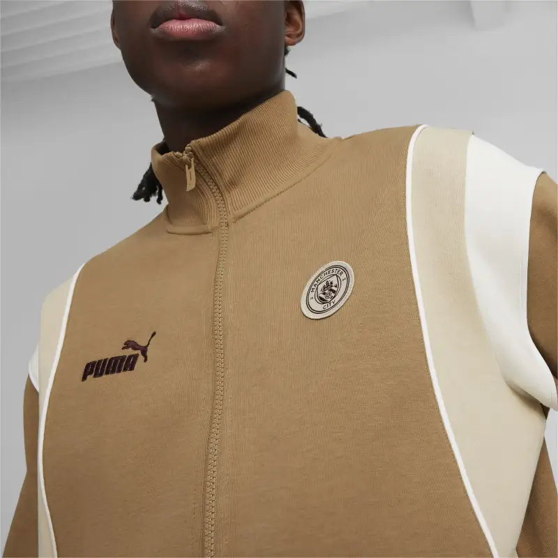 PUMA Manchester City FtblArchive Jackets & Coats Men's Brown-4