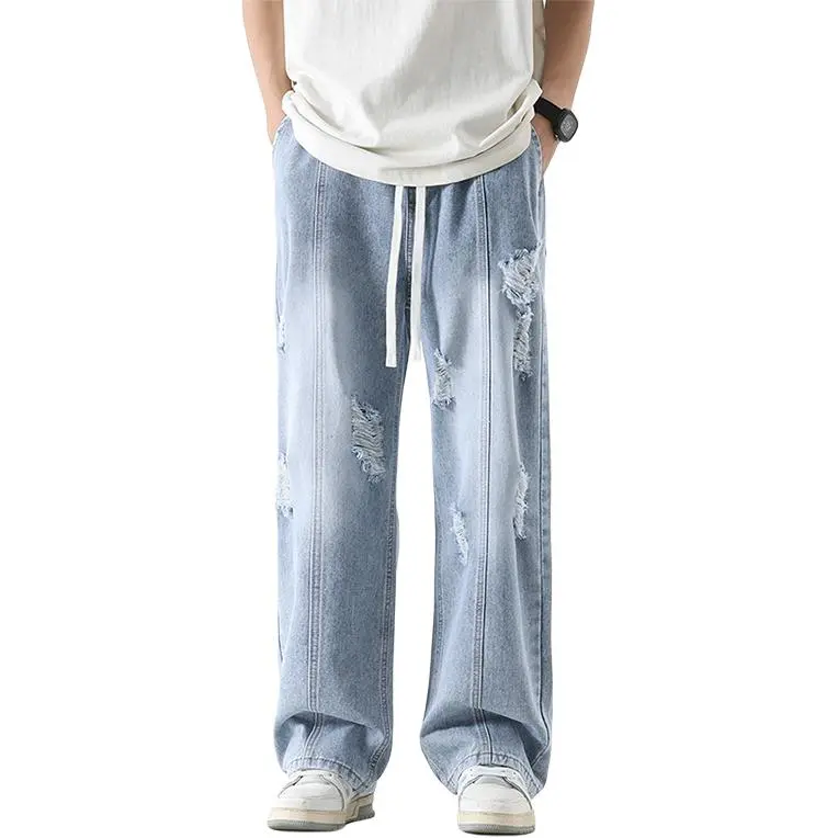 MGXEK Jeans Unisex Vintage Blue-1
