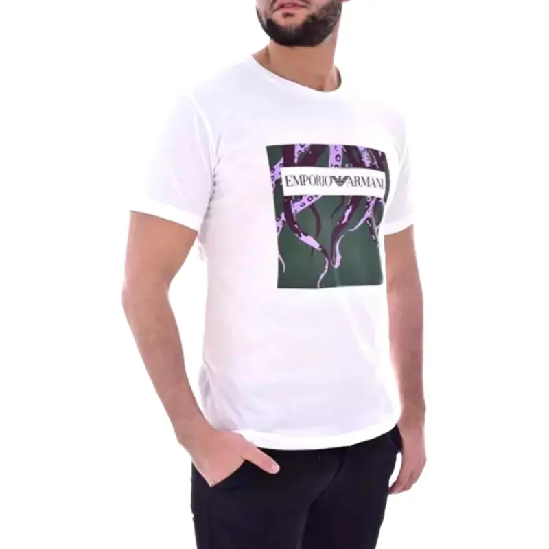 EMPORIO ARMANI SS24 Regular T-Shirt Men's White-4