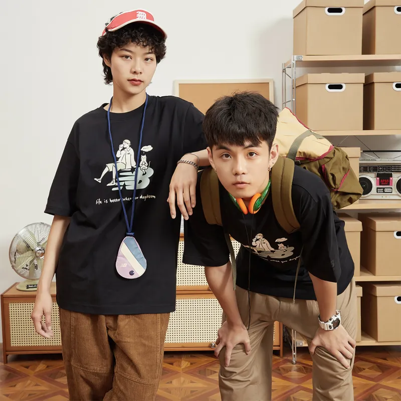 New Balance x PK LIANMINGKUANXILIE New Balance × PK Co branded Series T Shirt Unisex Black-5
