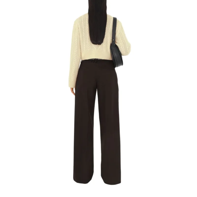 Burberry Cropped Aran knit Cardigan-2
