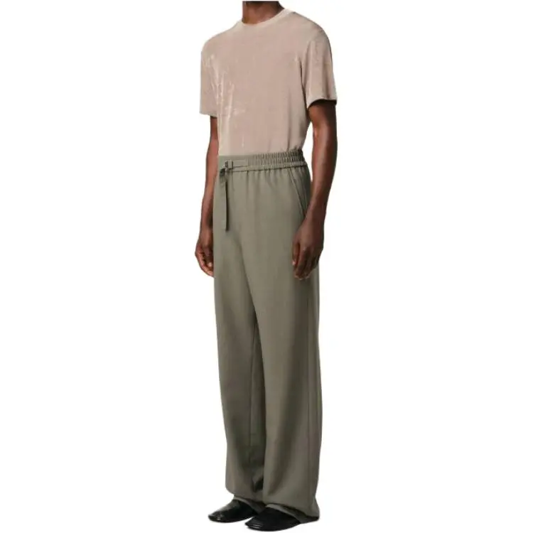 Ami Straight Fit Elasticated Trousers-3