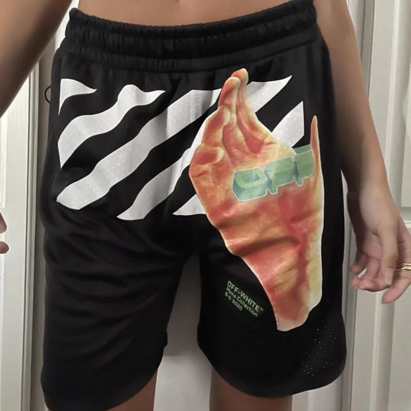 OFF WHITE Ss20 Casual Shorts Men Black-4