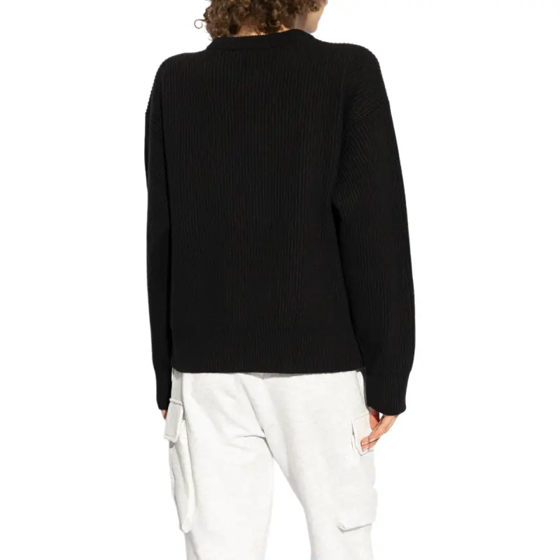 VERSACE Logo Appliqué Crewneck Jumper-3