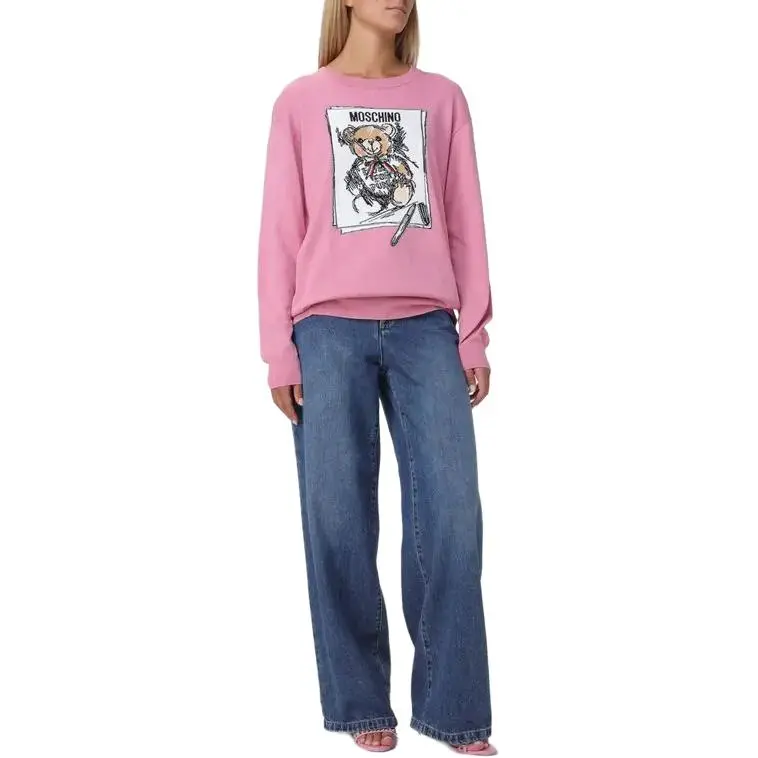 MOSCHINO Teddy Intarsia Knit Sweater-2